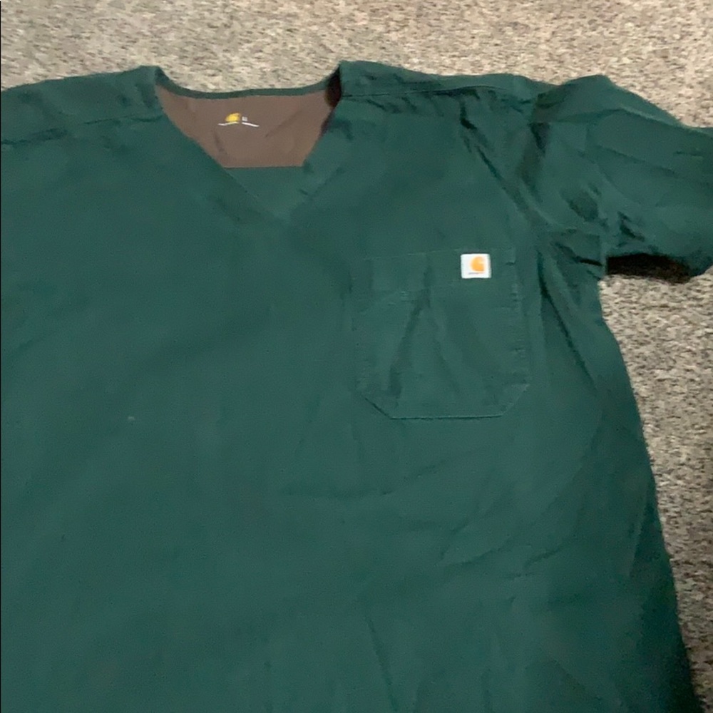Green scrub top - Picture 3 of 3